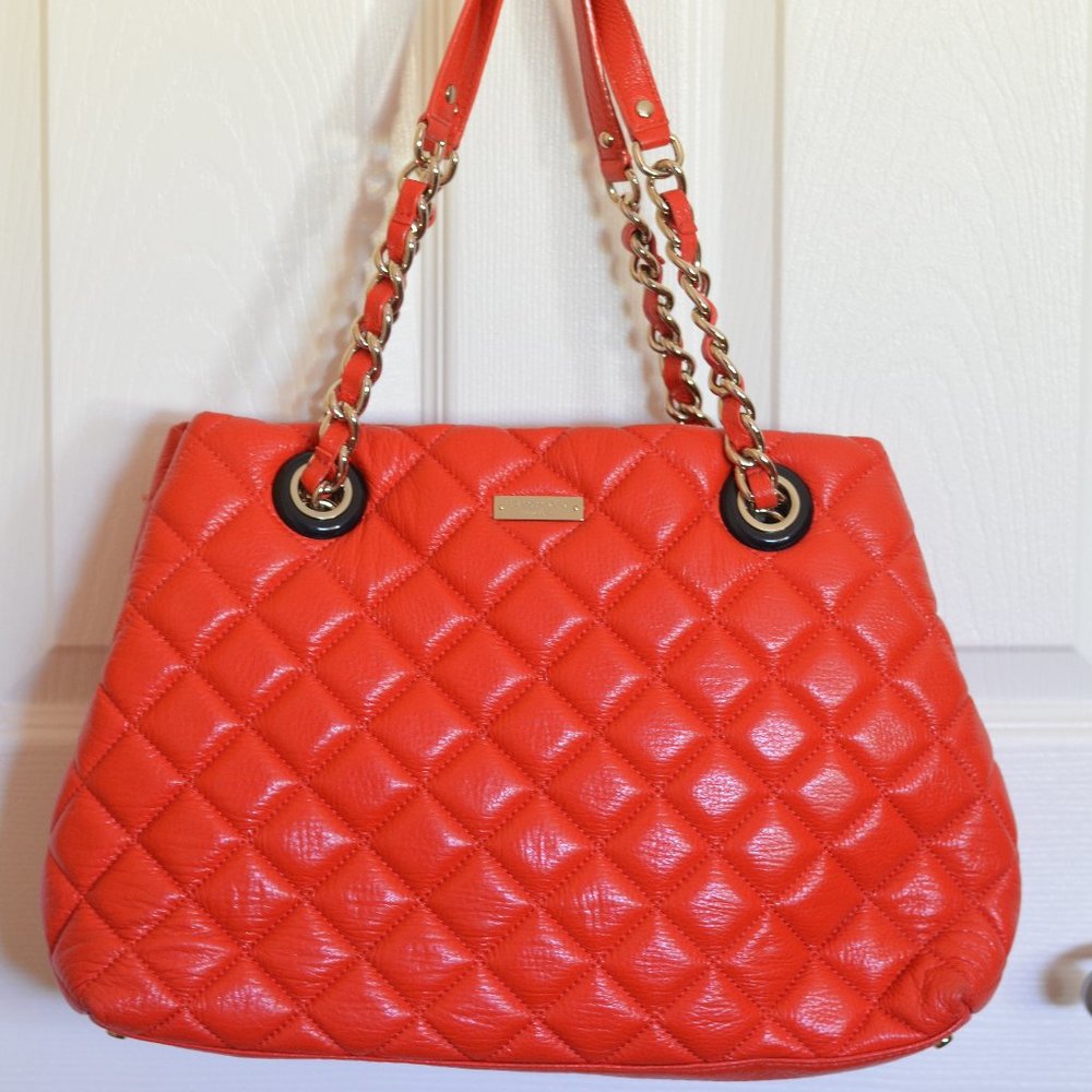 Kate Spade Gold Coast Maryanne CORAL Quilted Bag